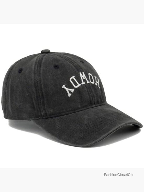 Vintage Washed Cotton Baseball Cap Embroidered Funny Sayings Adjustable Unisex main image 6